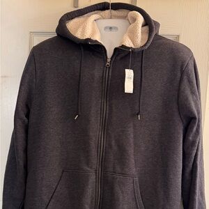 Old Navy Sherpa Lined Zip Hoodie, new